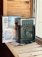 Вентилятор кондиціонер Маленький настільний Usb-зволожувач spray fan XL-1290, фото 3