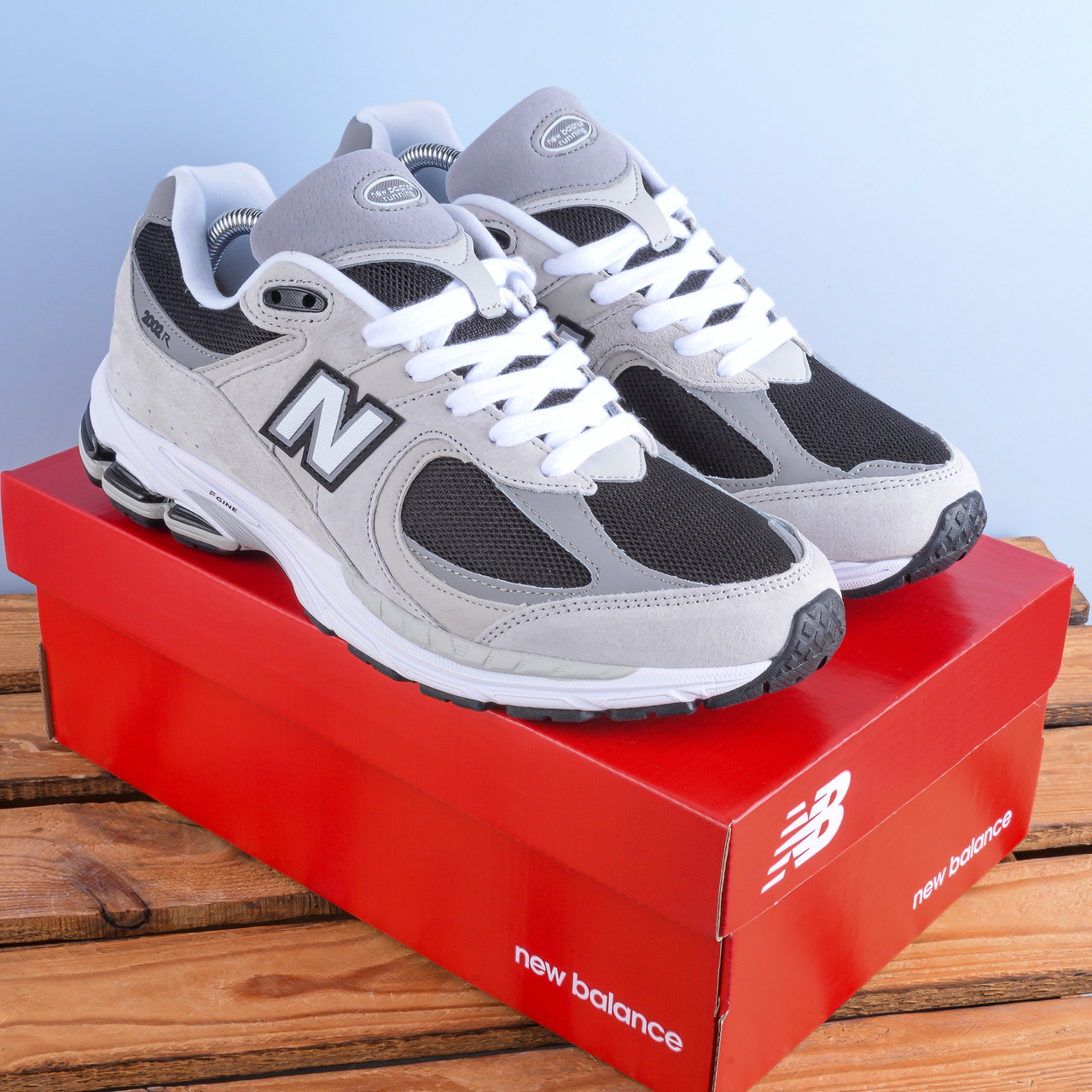 Кросівки New Balance 2002R пісочний з чорним, фото 1