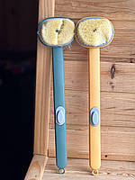 Щітка з довгою ручкою для ДУША з ємністю для миючого засобу Body brushAND LY-588, фото 4