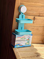 Настінна підставка для мила без свердління, тримач для мила, губки, мильниця AND LY-570, фото 3