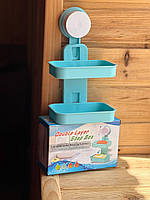 Настінна підставка для мила без свердління, тримач для мила, губки, мильниця AND LY-570, фото 4