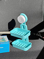 Настінна підставка для мила без свердління, тримач для мила, губки, мильниця AND LY-570, фото 7