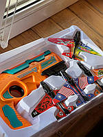 Дитячий Пістолет катапульта з літаками, що літають Air Battle 72, фото 4