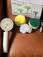 Електрична щітка для чищення 3 в 1, щітка для миття Folding cleaning brush AND 1-41, фото 2