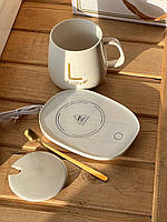 Чашка Кружка з підігрівом від Мережі ПОДАРУНКОВИЙ НАБІР cupAND XL-999, фото 5