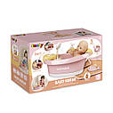 Інтерактивна ванна для пупса Smoby Toys Baby Nurse Бебі Ньорс Терракотова пудра з електр. душем та світлом 7600220386, фото 3
