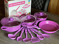 Набір посуду + кухонне приладдя 13 предметів COOKWARE SET AND-13-20, фото 3