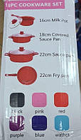 Набір посуду + кухонне приладдя 13 предметів COOKWARE SET AND-13-20, фото 6