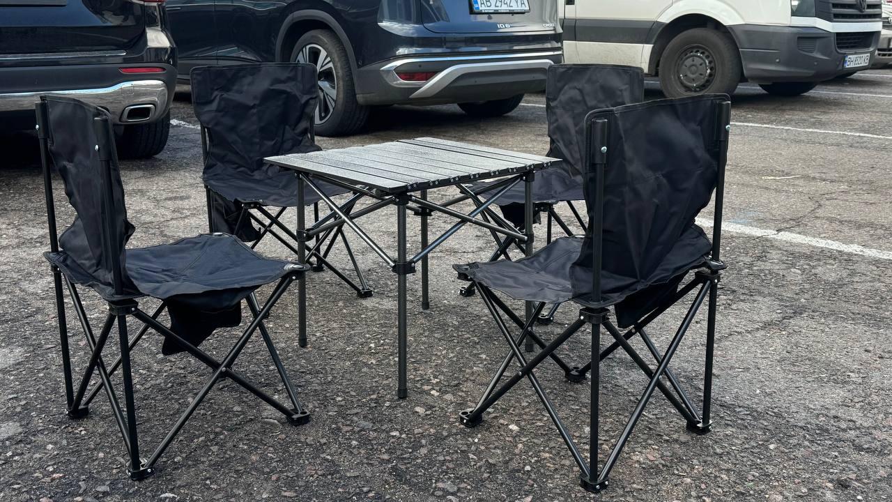 Стіл +4 стільці Folding table and chairAND 70-50, фото 1
