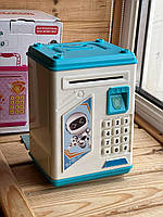 Скарбничка Електро сейф ROBOT BODYGUARD Блакитний Рожевий, фото 4