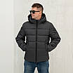 Зимова чоловіча куртка  великого розміру 50-64 чорний, фото 9
