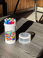 Акварельні маркери БІЛЕ відро КРУГЛЕ 12 Water color pen AND 635-12 (12 шт), фото 2