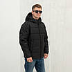 Зимова чоловіча куртка  великого розміру 50-64 чорний, фото 4