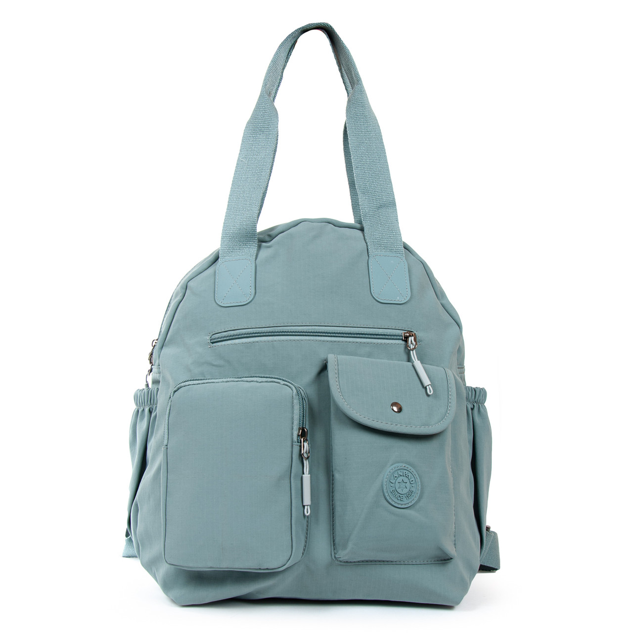 Рюкзак-сумка шкільний підлітковий синій міський легкий та м'який для дівчинки 6-11 клас один відділ Lanpad WA3088