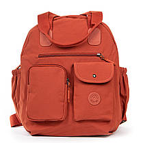 Рюкзак-сумка шкільний підлітковий помаранчевий міський легкий та м'який для дівчинки 6-11 клас один відділ Lanpad WA3088, фото 2