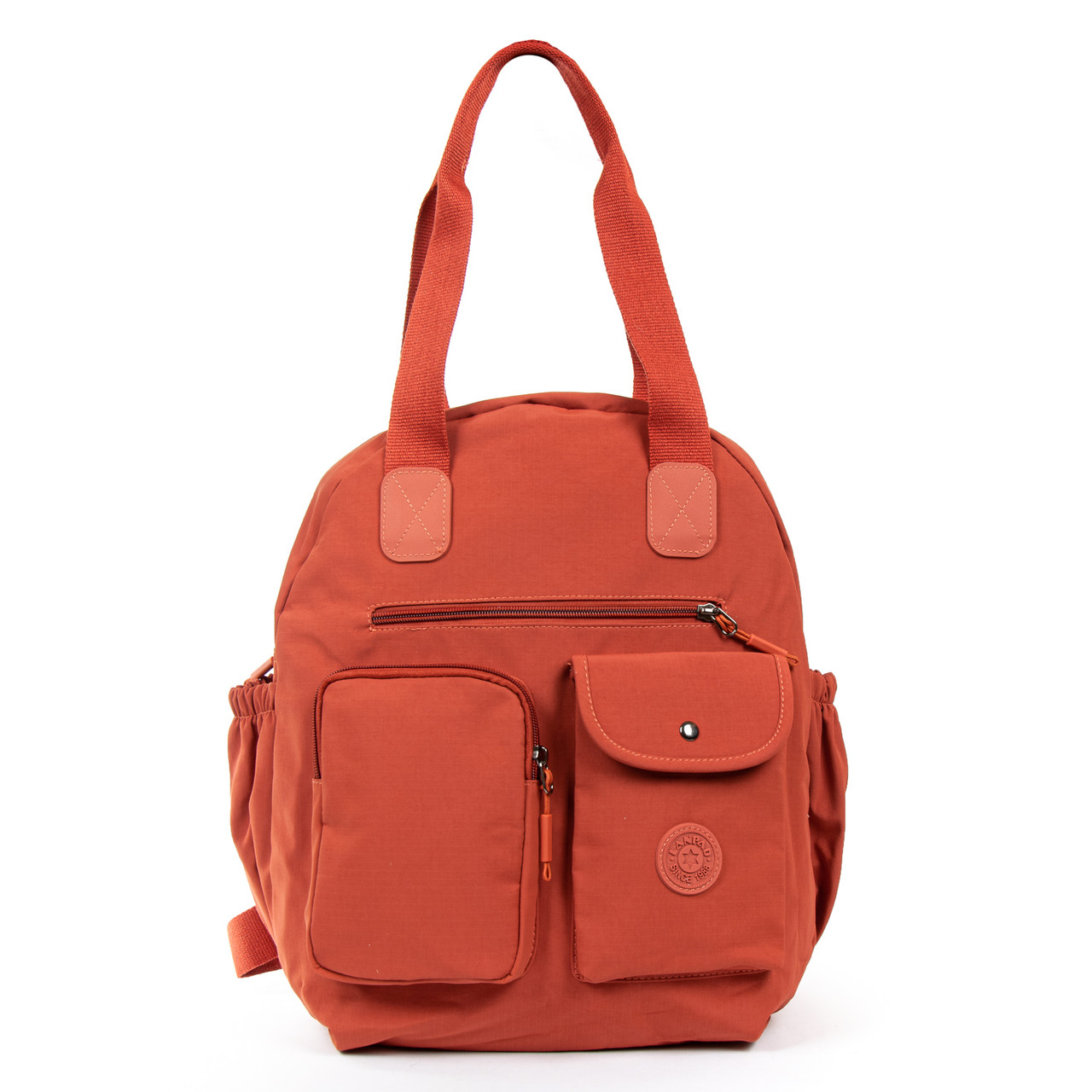 Рюкзак-сумка шкільний підлітковий помаранчевий міський легкий та м'який для дівчинки 6-11 клас один відділ Lanpad WA3088