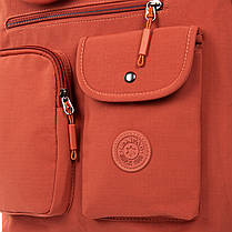 Рюкзак-сумка шкільний підлітковий помаранчевий міський легкий та м'який для дівчинки 6-11 клас один відділ Lanpad WA3088, фото 4