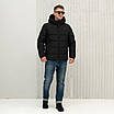 Чоловічі куртки зимові  великого розміру 50-58 чорний, фото 2