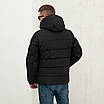 Чоловічі куртки зимові  великого розміру 50-58 чорний, фото 3