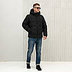 Чоловічі куртки зимові  великого розміру 50-58 чорний, фото 4