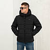 Чоловічі куртки зимові  великого розміру 50-58 чорний, фото 6