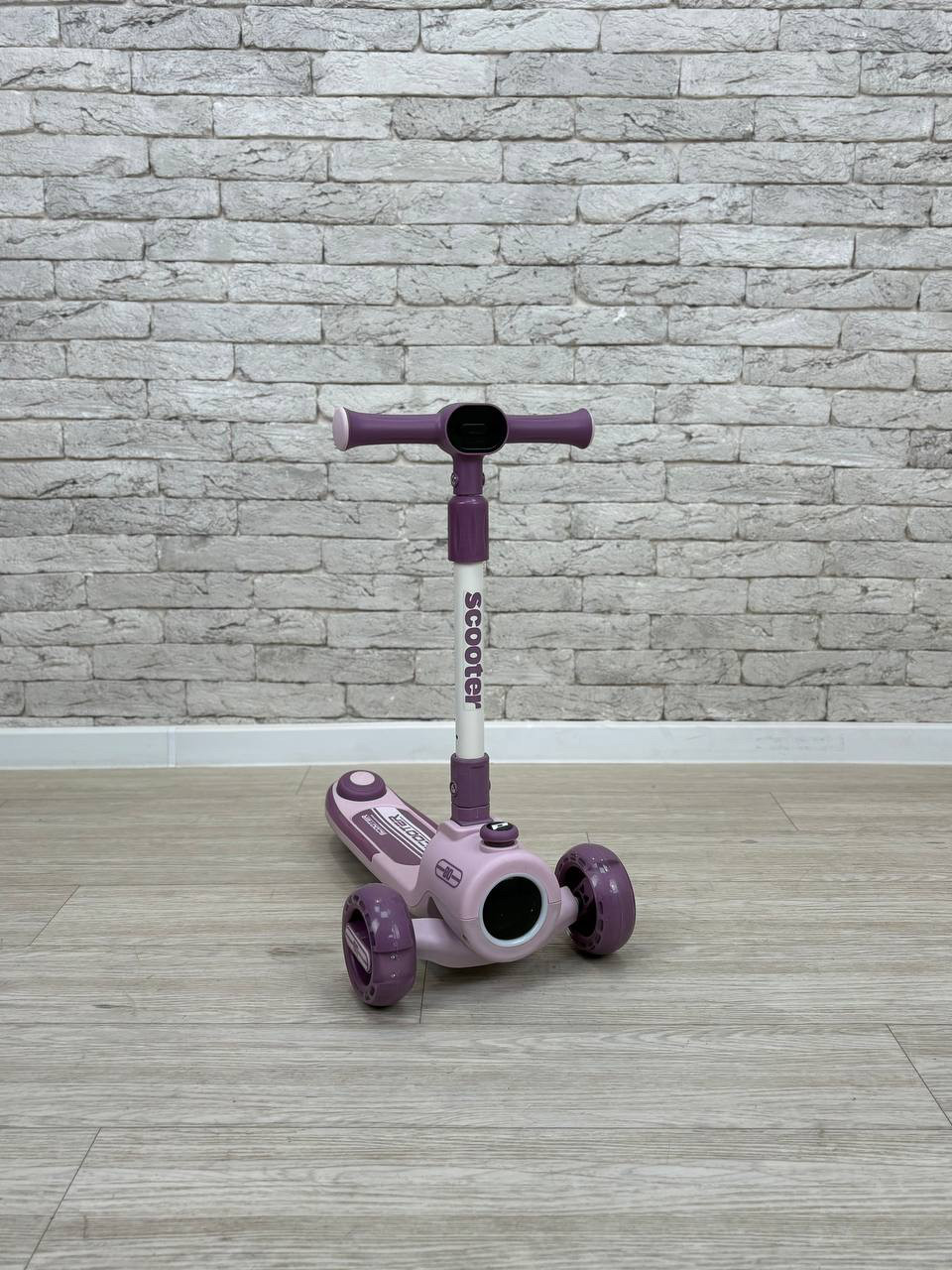 Самокат дитячий iTrike JR3-135-P, українська музика, рожевий, фото 1