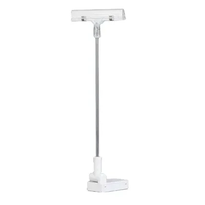 Цінникотримач з широким тримачем 80мм на магніті з трубкою, Тримач цінника, Магнітний тримач для плаката (5054)