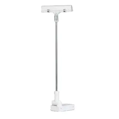 Цінникотримач з широким тримачем 80мм на магніті з трубкою, Тримач цінника, Магнітний тримач для плаката (5054), фото 1