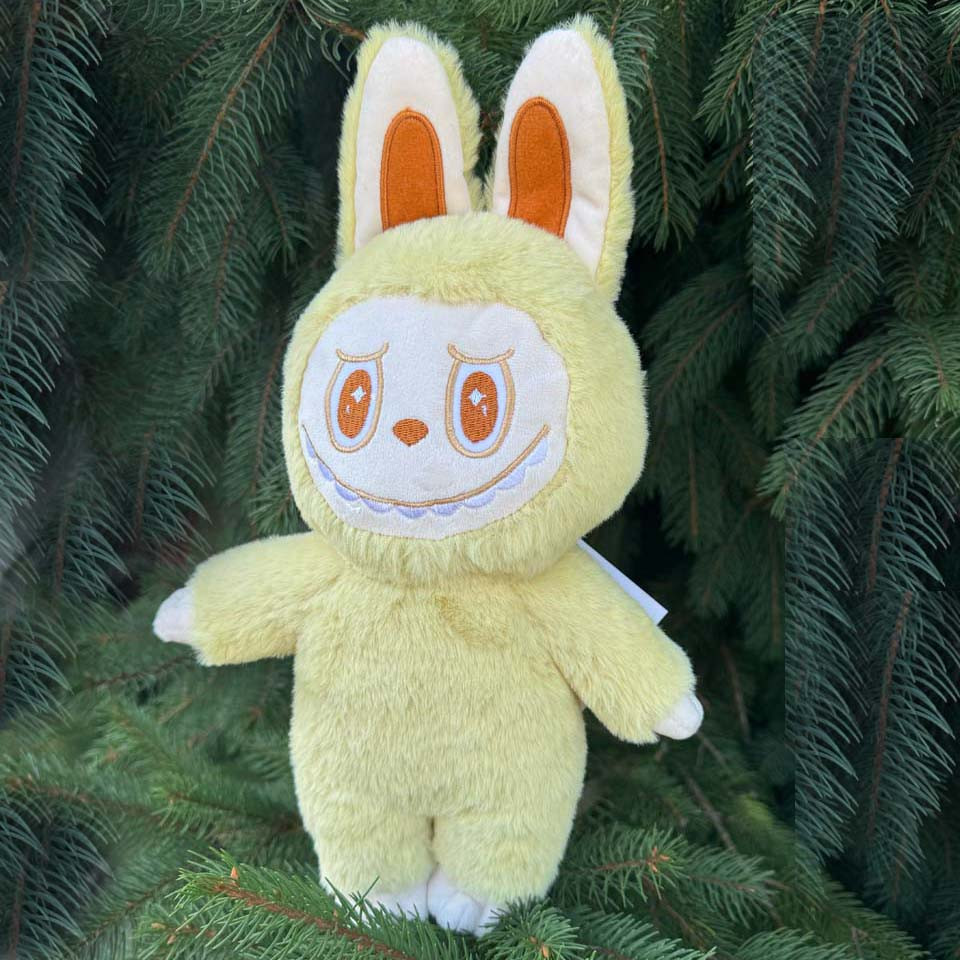 М`яка Іграшка Лабубу Labubu жовта Україна плюш 34*13*8см (00422-8), фото 1