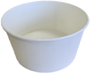 Контейнер круглий білий 750 мл з кришкоюдля зберігання продуктів, діаметр 150 мм, 50шт/уп, фото 1