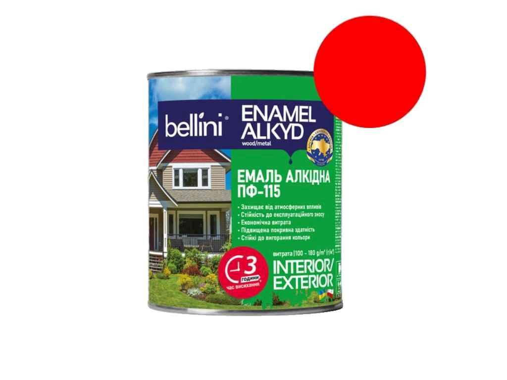 Емаль алкідна ПФ-115 Червоний 2,8кг ТМ BELLINI, фото 1