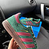 Чоловічі кросівки Adidas Spezial Greene Кеди Адідіс Спешл зелені з рожевими смужками замшеві демісезон, фото 8