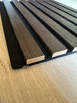 Стінова акустична панель 2,8м х 30см Каштан