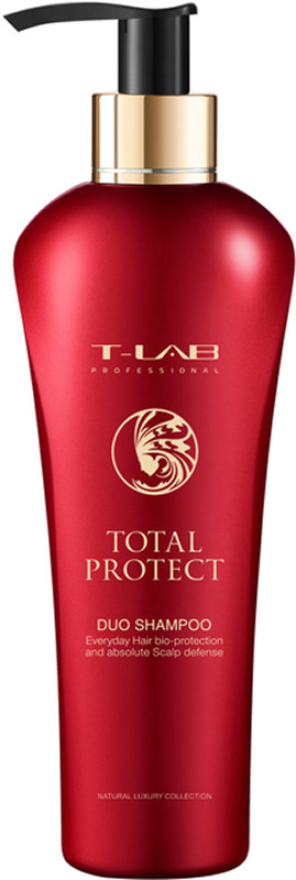 Шампунь для тривалого збереження кольору волосся Total Protect Duo Shampoo T-LAB Professional, 300 мл, фото 1
