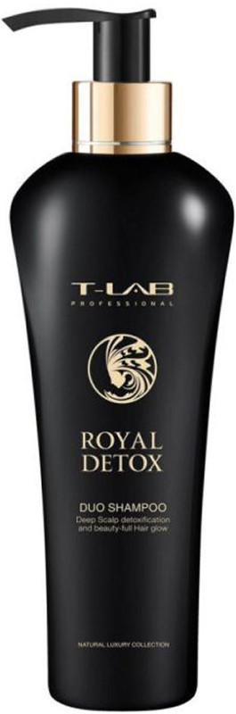 Шампунь для детоксикації шкіри голови Royal Detox Duo T-LAB Professional, 300 мл, фото 1
