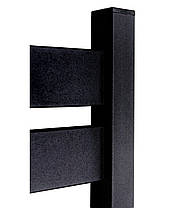 Водяна рушникосушка NAVIN Largo 500 х 1200 (чорний муар), фото 3