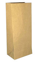 Пакет крафт, бурий, без ручок, 80г/м.кв, 200х90х60мм