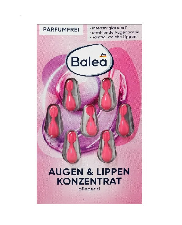 Концентрат для очей та губ Balea Konzentrat Augen & Lippen 7 шт, фото 1