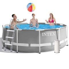 Каркасний басейн Intex 26706-5, 305 x 99 см (3 785 л/год, драбина, тент, підстилка), фото 1