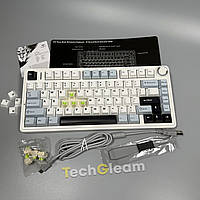 Ігрова механічна клавіатура AULA F75,White,75%,RGB,Gasket Reaper Switch