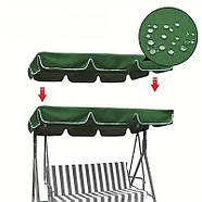 Змінний дах для садової гойдалки, водостійкий навіс з тканини оксфорд, від сонця і дощу, фото 4