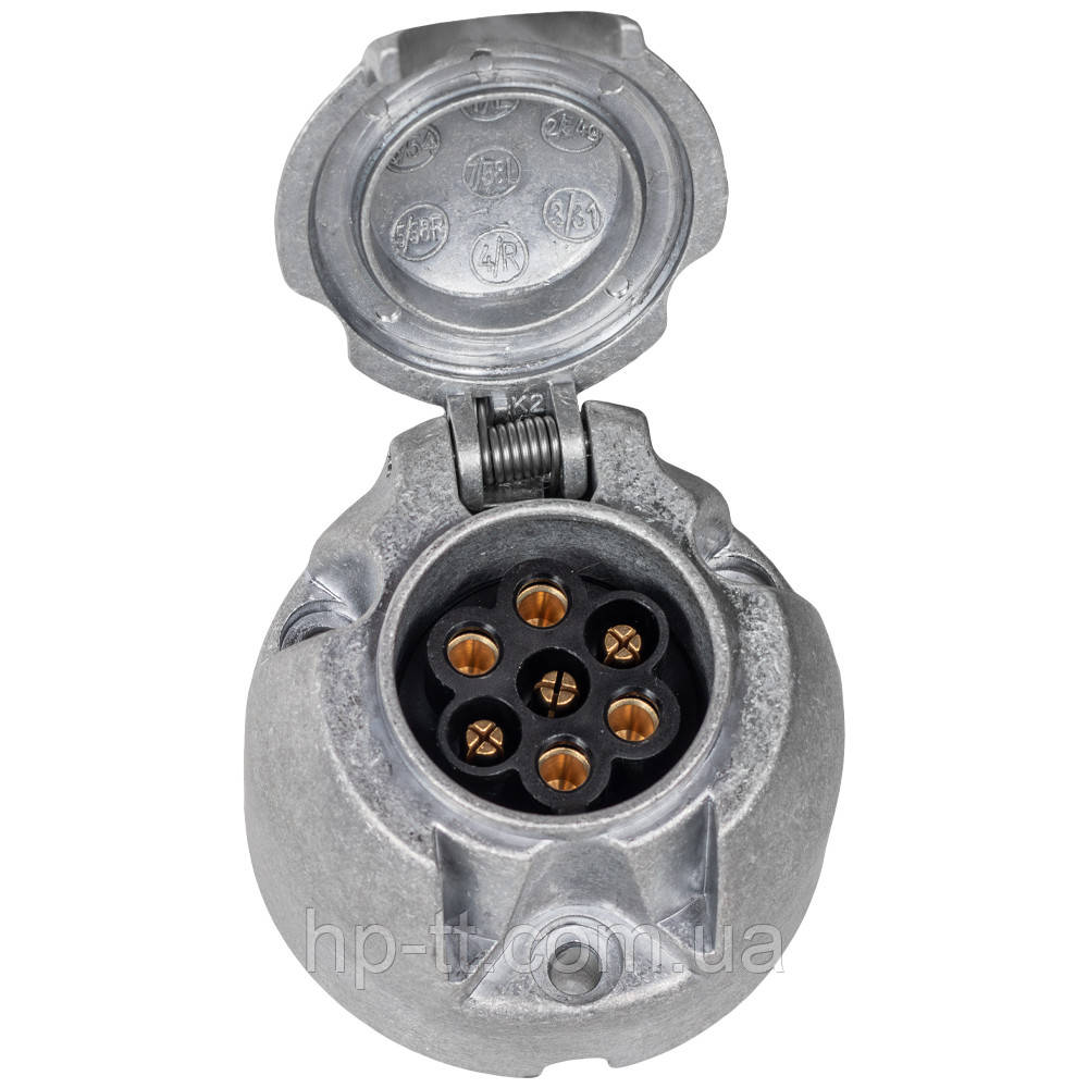 Розетка Jaeger 7-контактів Алюміній DIN 1724 11006476