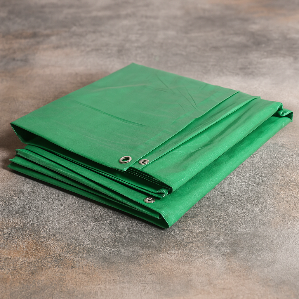 Тент ПВХ 3×4 м 475 г/м² водонепроникний армований з люверсами для укриття вантажів, дачі, будівництва, фото 1