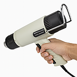 Будівельний технічний фен CJ-160 2000Вт 220/240В з регулюванням температури і 2 насадками, фото 3
