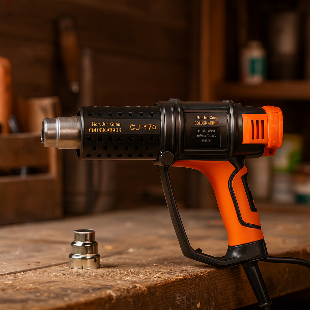 Будівельний технічний фен CJ-170 2000W 220V з 2 режимами нагріву та захистом від перегріву, фото 1