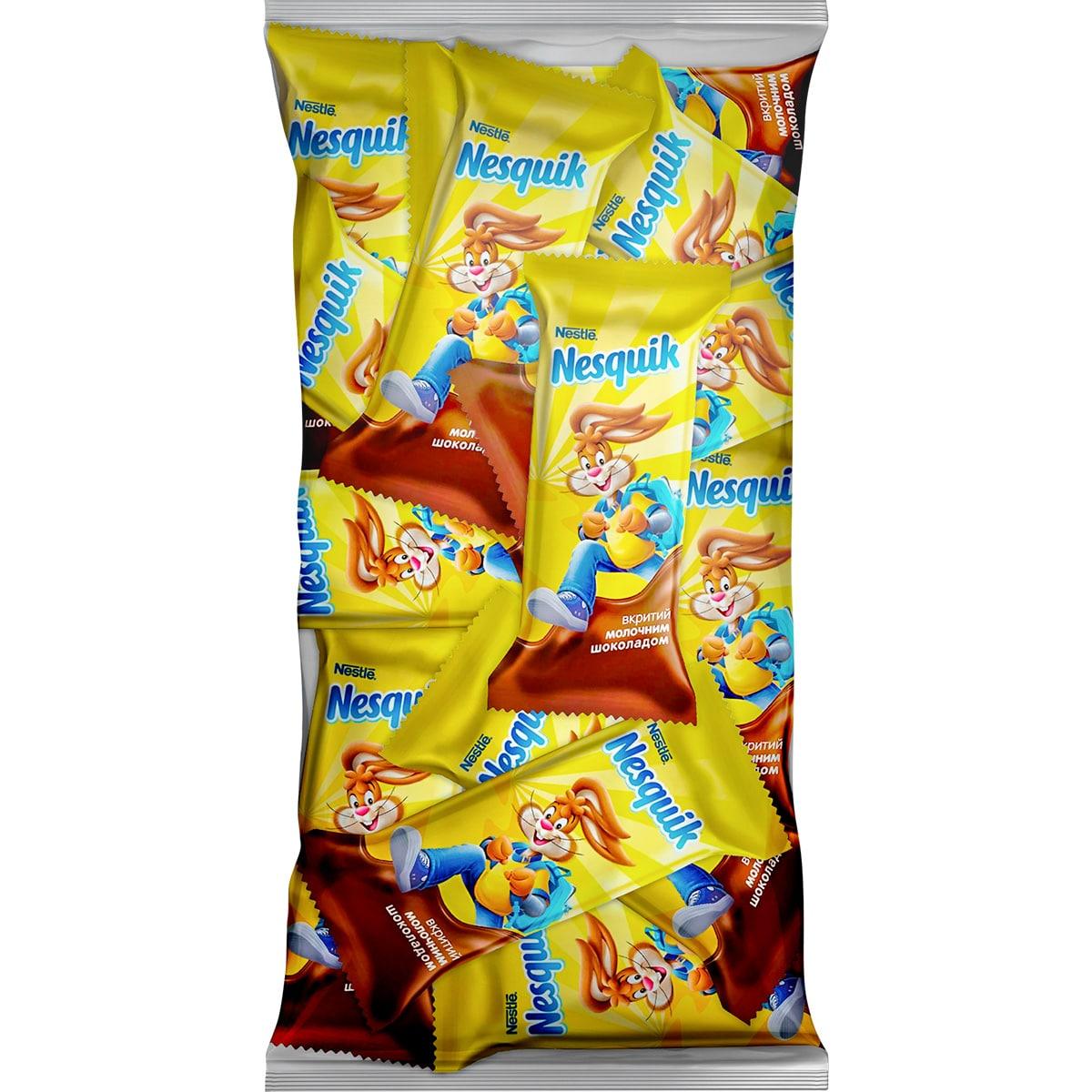 Батончики міні Nesquik Mini вафельні у молочному шоколаді 500г
