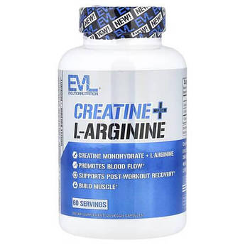 EVLution Nutrition Creatine Plus L-Arginine 120 капсул