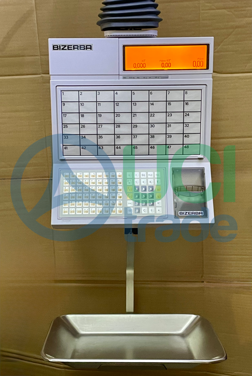 BIZERBA SC II 400 Wi-Fi 15кг. (2019 р.) Вживані ваги з друком етикетки, фото 1