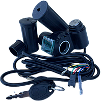 Ручка газу для електротранспорту з замком запалювання та вольтметром комплект