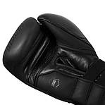 Боксерські рукавиці TITLE Black Bolstered Leather Black 16 oz, фото 8
